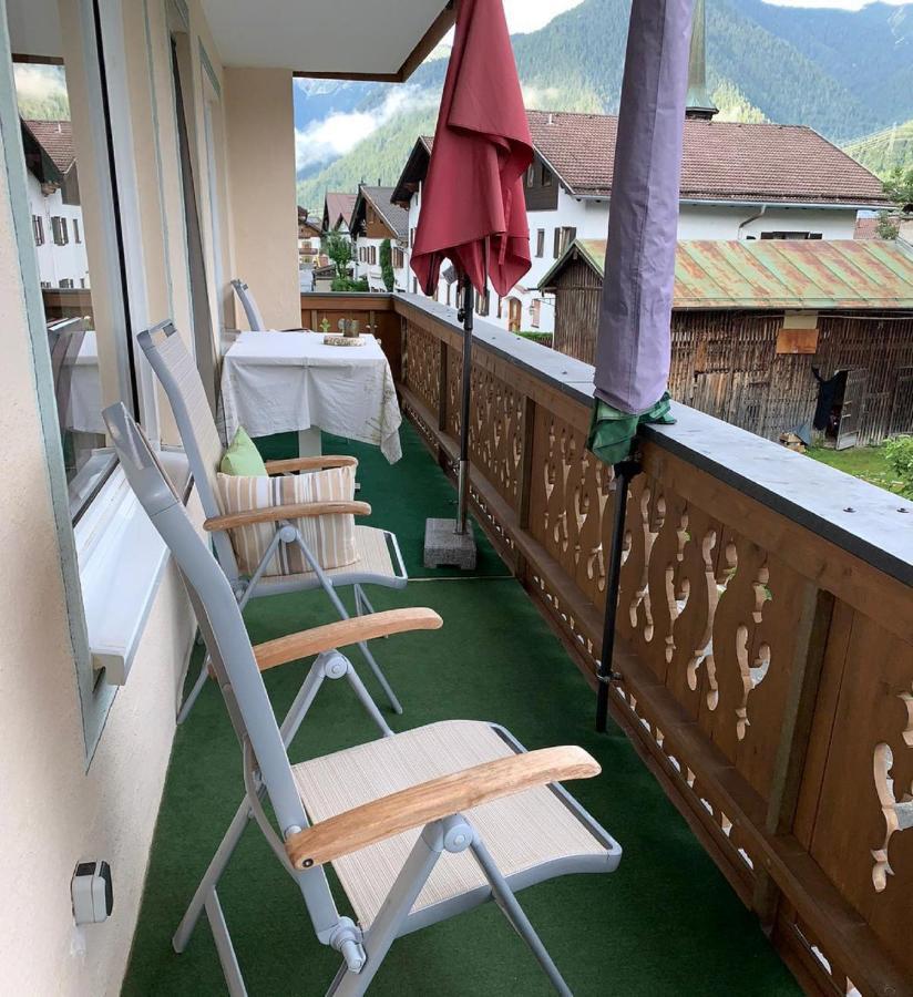 Ferienwohnung Isartaler Hoamat Haus Mittenwald Exterior foto